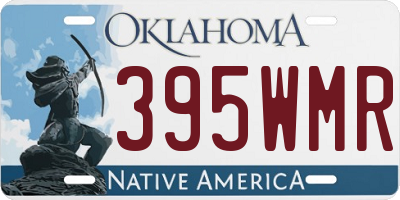 OK license plate 395WMR