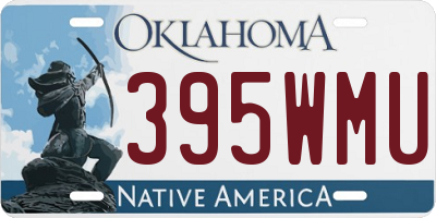 OK license plate 395WMU
