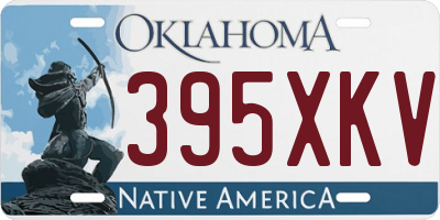 OK license plate 395XKV
