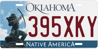 OK license plate 395XKY