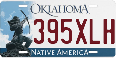OK license plate 395XLH