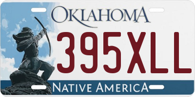 OK license plate 395XLL