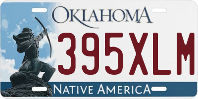 OK license plate 395XLM