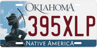 OK license plate 395XLP