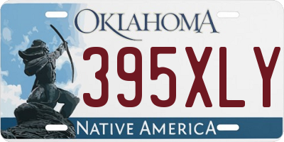 OK license plate 395XLY