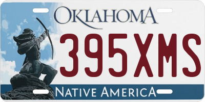 OK license plate 395XMS