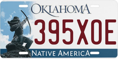OK license plate 395XOE