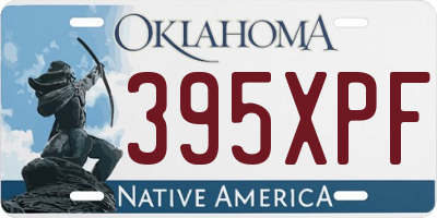 OK license plate 395XPF