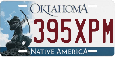 OK license plate 395XPM