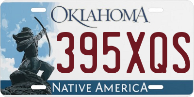 OK license plate 395XQS
