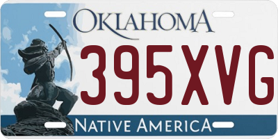 OK license plate 395XVG