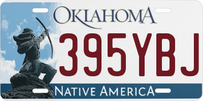 OK license plate 395YBJ
