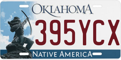 OK license plate 395YCX