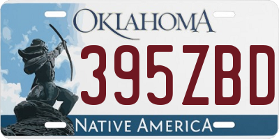 OK license plate 395ZBD
