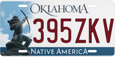 OK license plate 395ZKV