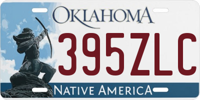 OK license plate 395ZLC