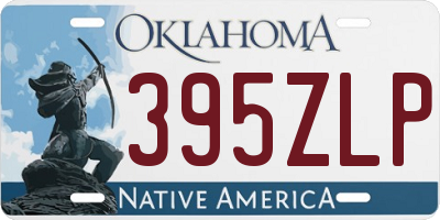 OK license plate 395ZLP