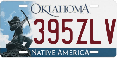 OK license plate 395ZLV
