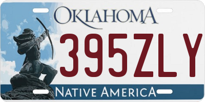 OK license plate 395ZLY