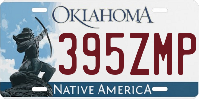 OK license plate 395ZMP