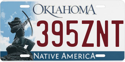 OK license plate 395ZNT