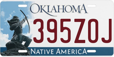 OK license plate 395ZOJ