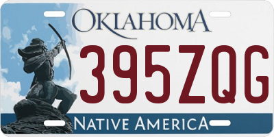 OK license plate 395ZQG