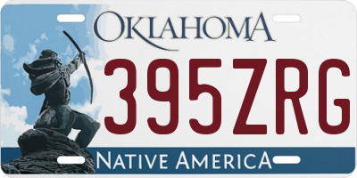 OK license plate 395ZRG