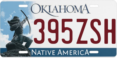 OK license plate 395ZSH