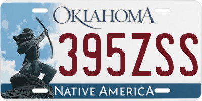 OK license plate 395ZSS