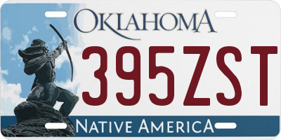 OK license plate 395ZST