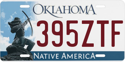 OK license plate 395ZTF