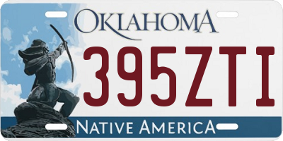 OK license plate 395ZTI