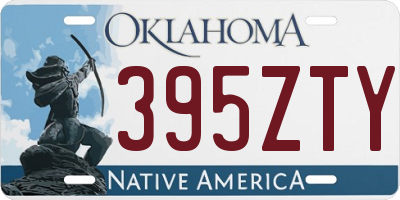 OK license plate 395ZTY