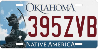 OK license plate 395ZVB