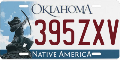 OK license plate 395ZXV