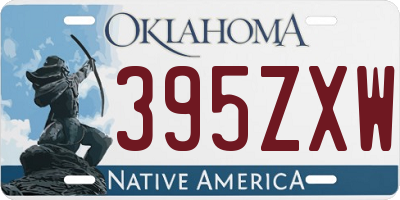 OK license plate 395ZXW