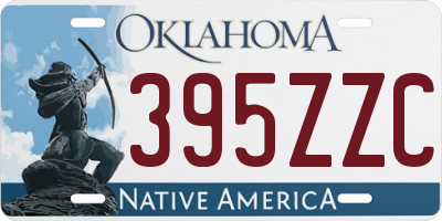 OK license plate 395ZZC