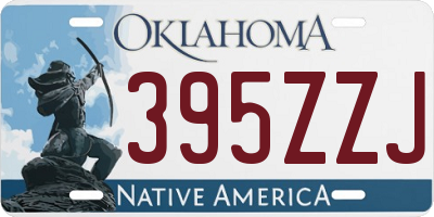 OK license plate 395ZZJ