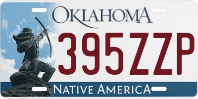 OK license plate 395ZZP