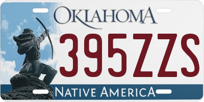 OK license plate 395ZZS