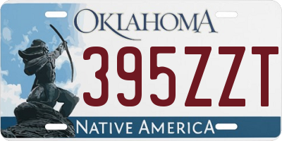 OK license plate 395ZZT