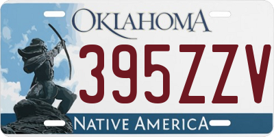 OK license plate 395ZZV