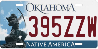 OK license plate 395ZZW