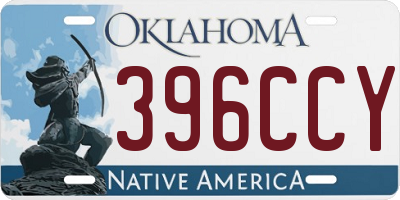 OK license plate 396CCY