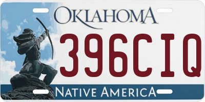 OK license plate 396CIQ