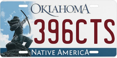 OK license plate 396CTS