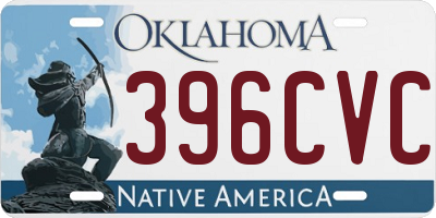 OK license plate 396CVC