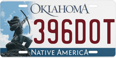 OK license plate 396DOT