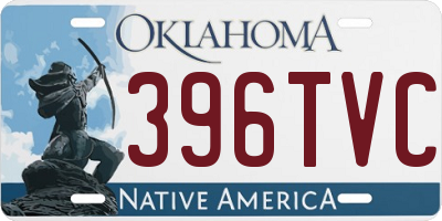 OK license plate 396TVC